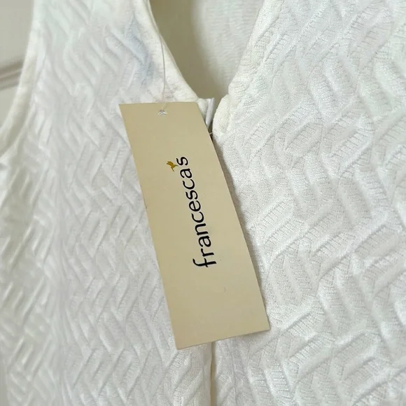Francesca’s collection Women’s Midi Dress Sleeveless White medium - Picture 5 of 7